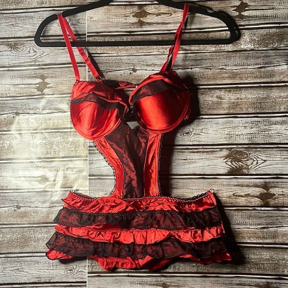 Native Intimates lingerie Red / Black 34B S
